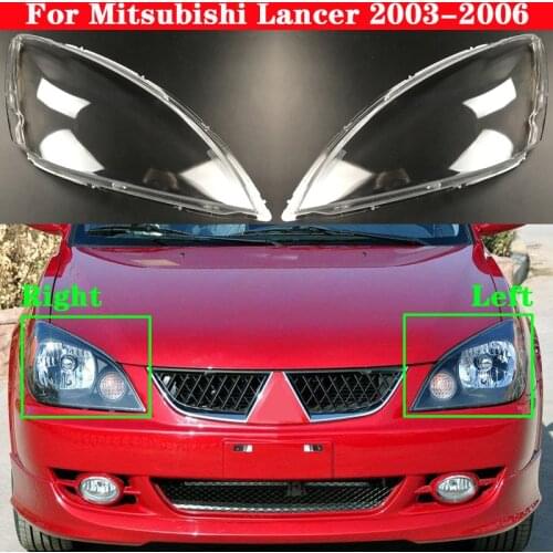 For Mitsubishi Lancer 2003-2006 Car Front Headlight Cover Headlamp Lampshade Lampcover Head Lamp light glass Lens Shell Covers