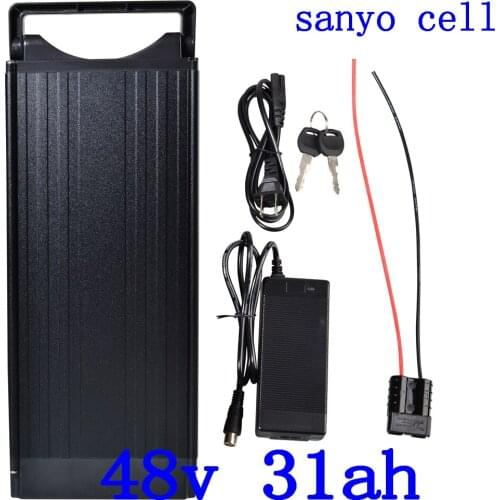 48V 2000W 1500W 1000W electric bike battery 48V 30AH Lithium Battery 48V 31AH 28AH 25AH E-Bike Battery use sanyo cell free duty