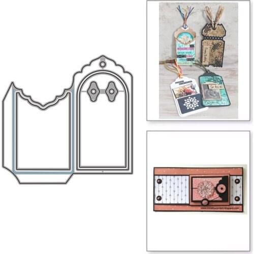 Label Tags Metal Cutting Dies New Dies Scrapbooking Mold Cut Stencil Handmade Tools DIY Card Make Mould Model Craft Decoration