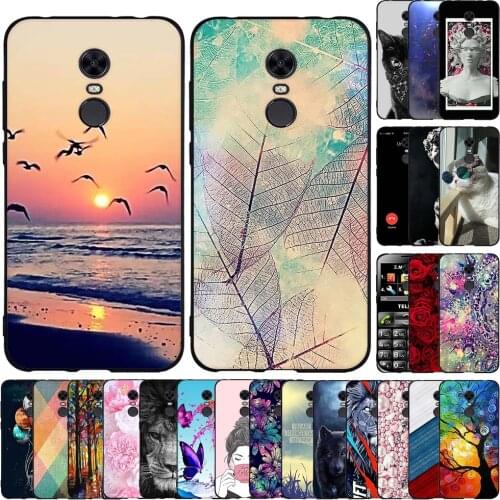 Soft Silicone Case For Xiaomi Redmi 5 Plus Case Cute Cartoon Printing Phone Cover on For Redmi 5 Plus Coque Soft TPU Funda Capa