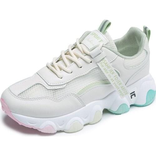 OKKDEY New Korean-Style Casual Breathable Sneakers Women Breathable Sports Running Shoes