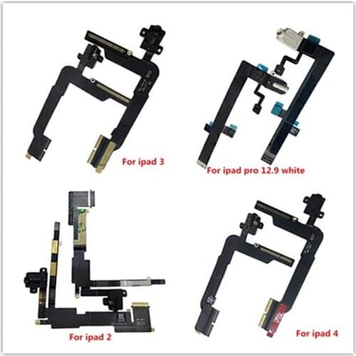 New High Quality Audio Jack Headphone Port Flex Cable for for iphone ipad 2 3 4 ipad pro 12.9 inch