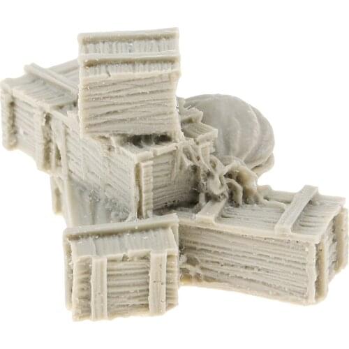 Resin soldier scene Accessories Resin Figure Resin Boxes and Bags Sculpture