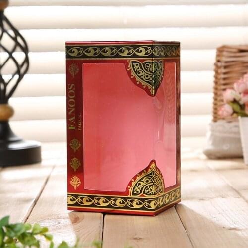 Customized transparent open kraft paper packaging pvc box with window ---PX10997