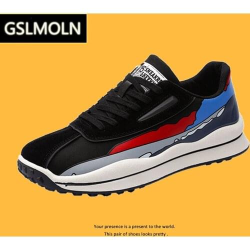 Multi-color Splicing Mens Sneakers Fashion Flat-bottomed Comfortable Casual Sneakers for Men and Women