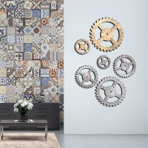 Gear Wooden Mixed Shaped For DIY Living Room Bedroom Table Wall Decor Bar Shop Hanging Wall Decoration