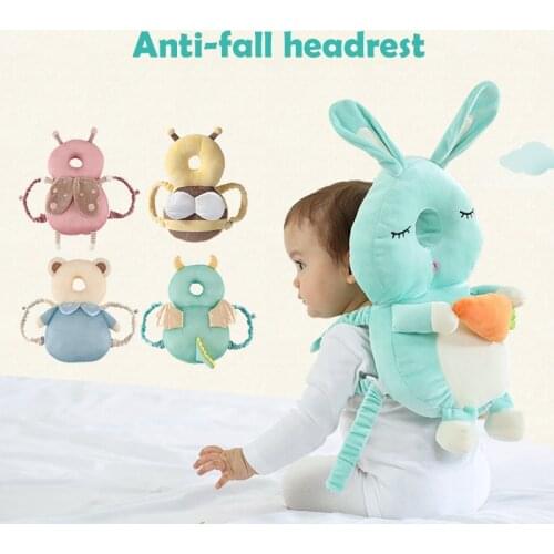 Imebaby Baby Protection Toddler Belt Anti-fall Pillow Headrest Breathable Cotton Baby Learns To Walk Protection Pad