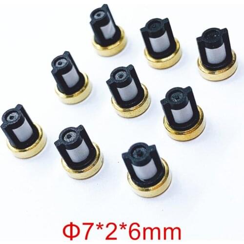 100units Fuel Injector Micro Filter 7*6*3mm For Renault Megane Cars Replacement Repair Service Part AY-F1010