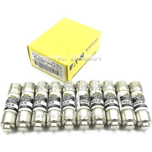 100% New Time Delay Fuse 600V FNQ-R-1/2(0.5A) FNQ-R-1-2-3-4-5-6 FNQ-R-7-8-10-12-15-20-25 FNQ-R-30