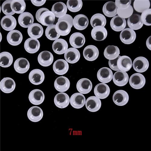 100 PCS 5mm/6mm/7mm Not Self-adhesive Dolls Eye For Stuffed Toys Dolls Googly Black Eyes For Doll Accessories Creative Gift