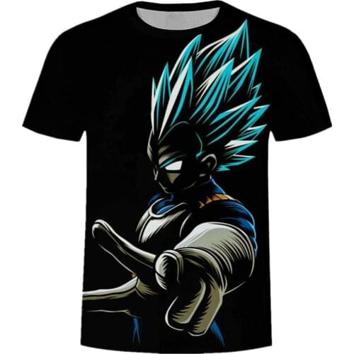 2021 New Mens t-shirt summer fashion 2021 New DBZ Bulma High Quality Vegeta 3d print Kids Goku T shirt Japan Anime Tshirts