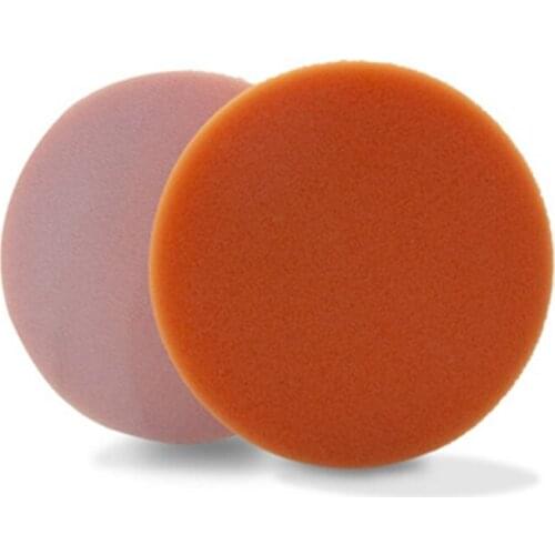 3 Inch Polished Self-adhesive Flat Wave Sponge Disc Superfine Fiber Waxing Machine Sealing Sponge Wheel Car Waxing Tools