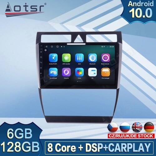 6GB 128GB Carplay Android Radio Tape Recorder For Audi A6 S6 2 RS6 Car Multimedia DVD Player GPS Navigation Screen Auto Stereo