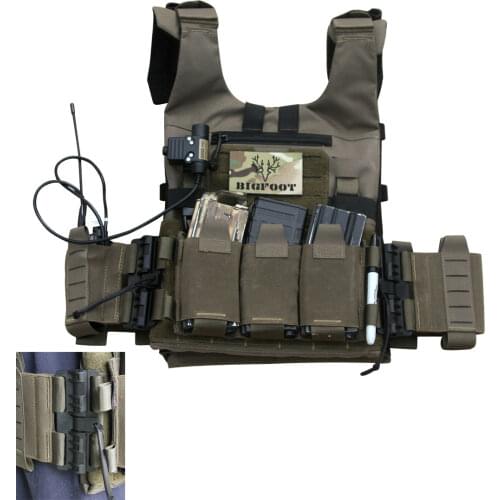 Bigfoot GTPC 2.0 Quick Release Lightweight Tactical Plate Carrier Hunting Vest Outdoor Shooting Range Training Molle Vest