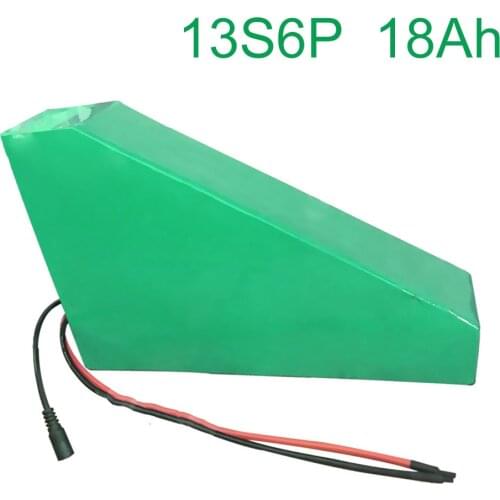 48V 18Ah 13S6P 18650 Li-ion Battery Pack E-Bike Ebike electric bicycle Accept customization