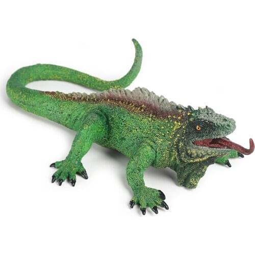Big Chameleon Lizard Animal Figure Collectible Toys Wild Animal Cognition Action Figures Kids Plastic Model Toys