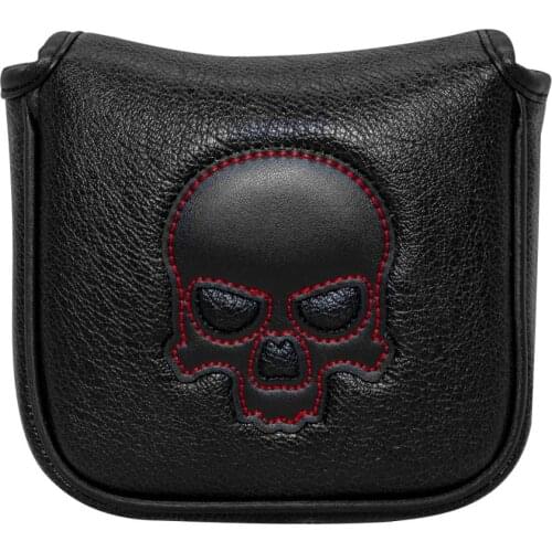 Golf Putter Cover,Golf Club Head Covers for Putter PU Leather Square Mallet Putter Headcover with Magnetic