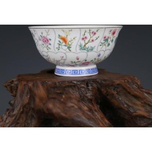 Qianlongs Ceramic Bowl Antique Gold Painted And Pastel Bowl With Twelve Flower Patterns