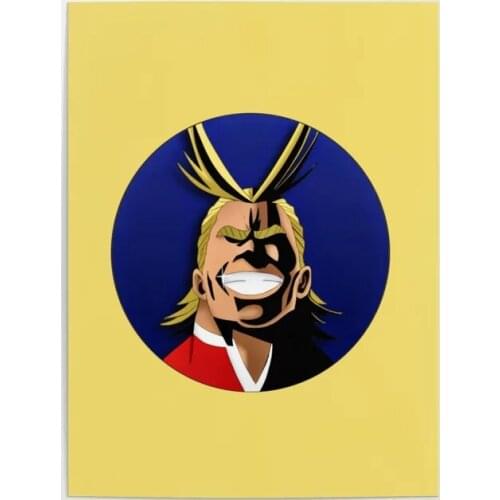 Prints Canvas Wall All Might Art Painting Posters Anime Modular Pictures Modern Characters Home Decoration Living Room No Frame