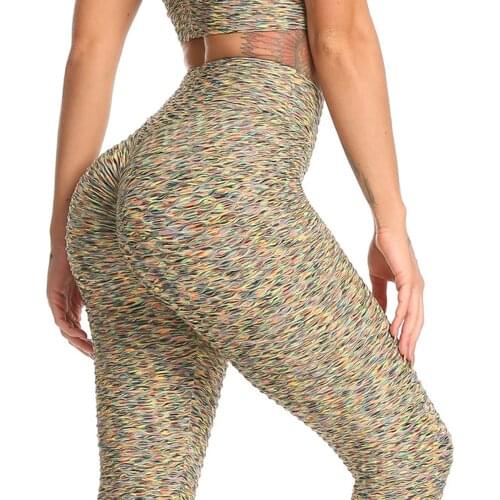 Leggings Booty Yoga Pants Fitness Women Seamless Workout Tights High Waist Push Up Butt Lifting Trousers Gym Running Pants