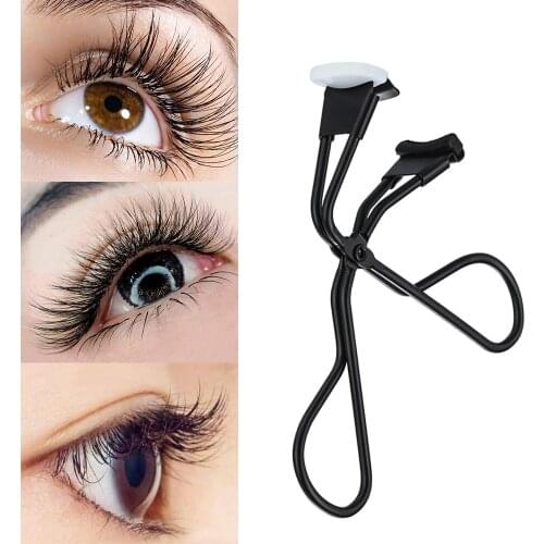 Mini Eyelash Curler Portable Stainless Steel Curling Eyelashes Auxiliary Eye Lashes Auxiliary Tweezer Make Up Tools Wholesale