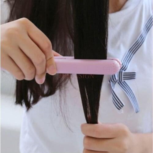 Mini plywood straight roll dual-use hair curler straightening board air bangs artifact buckle straight hair lazy hair curlers