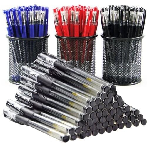 Gel Pen Refill Set Black Blue Red ink ballpoint pen Bullet tip 0.5mm School&office writing supplies Stationery
