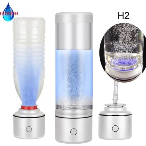 Nano Bottle Drink Hydrogen Water Generator Super Antioxidant Titanium Electrodes Ionizer Mini Pure H2 Ventilator Rechargeable
