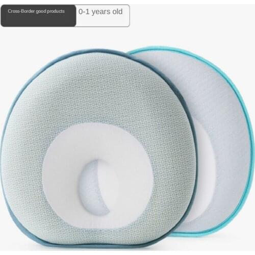 New Baby Skin-friendly Comfortable Stereotyped Pillow 0-1 Year Old Baby Corrective Head-shaped Round Memory Foam Core Pillow