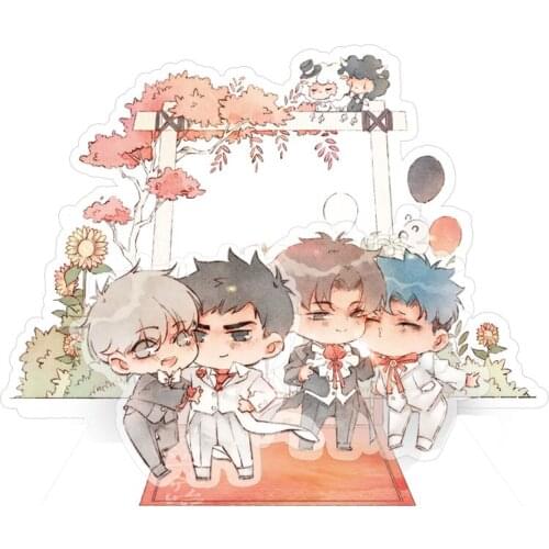 New Start With Lies Comic Acrylic Stands Chen Qingye, Tang Tang Cartoon Figure Model Plate Holder Ornaments Anime Around