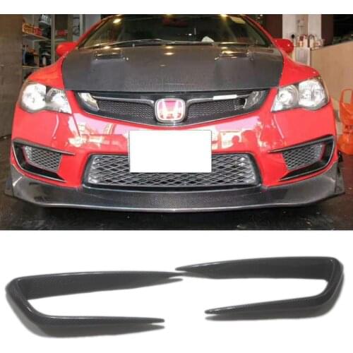 For Honda Civic fd2 Type-R carbon fiber front surround tuyere Front bar wind knife Front pump decoration 2008-2010