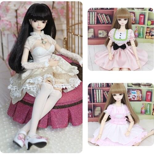 Clothes Outfit for 1/4 BJD Dream Fairy Doll costume dress set including headwear socks SD