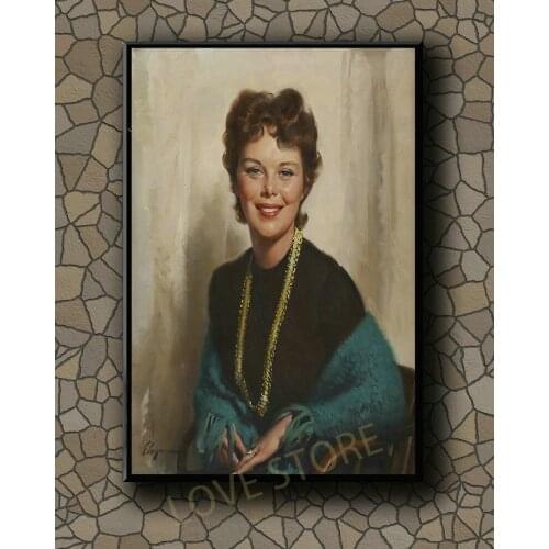 P060 Vintage Beautiful Pin-up Girl Classic Picture 179 Silk Fabric Poster Art Decor Indoor Painting Gift