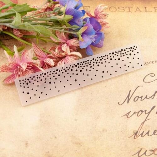 Drop Point Irregular Plastic Embossing Folder For Scrapbook DIY Album Card Tool Plastic Template