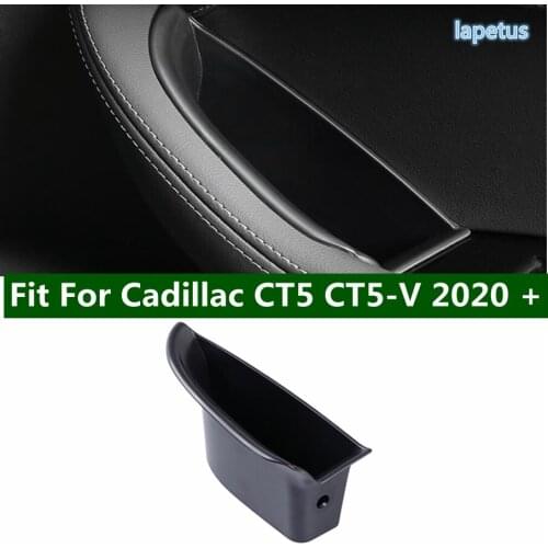 Car Door Handle Armrest Storage Bag Automobile Organizer Box Phone Holder Tray Plastic Fit For Cadillac CT5 CT5-V 2020 2021