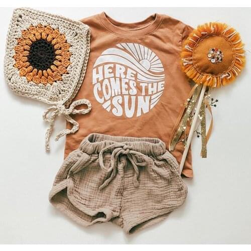 1-4Y Toddler Baby Boys Casual Clothes Sets Summer Kids Boys Letter Print T-shirt+Cotton Linen Shorts 2PCS Children Sport Suits