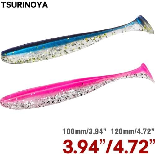 TSURINOYA NEW SIZE Fishing Lures 100mm 120mm Wobblers Carp Fishing Soft Lures Easy Shiner Artificial Soft Baits For Bass