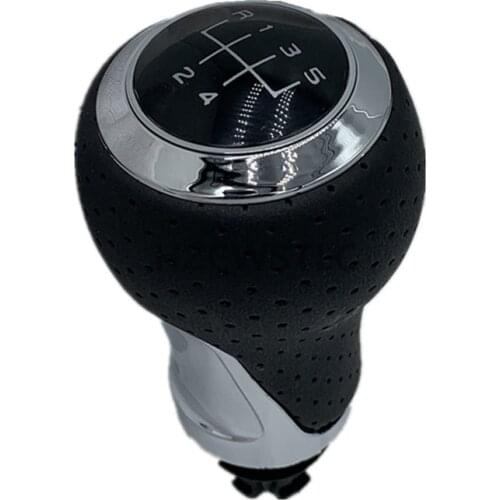 Free Shipping 5 Speed Gear Shift Knob For Audi A4 S4 B8 8K A5 8T Q5 8R S Line 2007-2015 Manual Leather