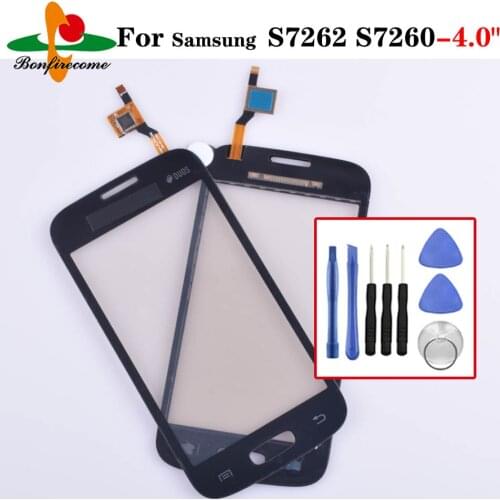 For Samsung Galaxy Star Pro S7262 S7260 GT-S7260 Touch Screen Panel Sensor Digitizer Lcd Front Glass Outer Lens Replacement