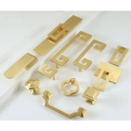 Vintage style/ Cabinet Knobs and Handles Drawer Furnitures Cupboard Wardrobe golden Knobs