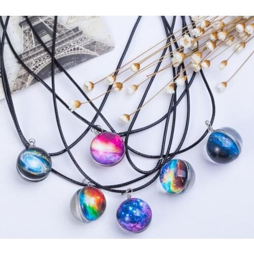 Women Fashion Chain Necklaces New Fantasy Star Necklace Romantic Starry Sky Charm Pendant Necklace Great Jewelry Gifts fantazi