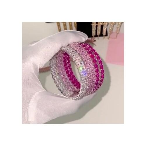 2021 summer new High quality big round earring bling 5A cubic zirconia cz fashion jewelry micro paved 55mm hoop women earring