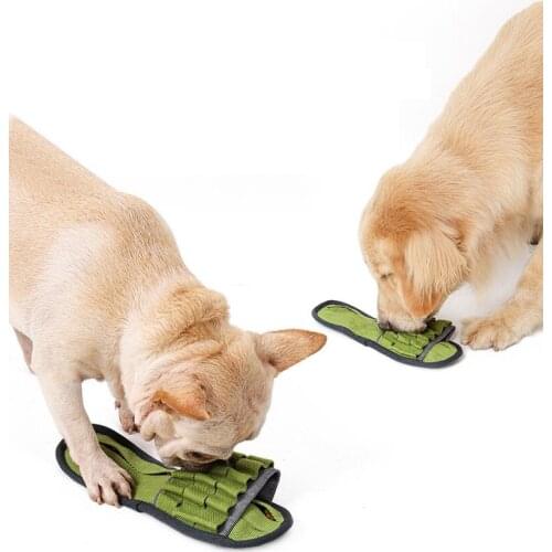 1pcs Creative Slippers Dog Toys Bite-Resistant Cleaning Molarsfood Leakage Training Vocal Toys Pet Supplies