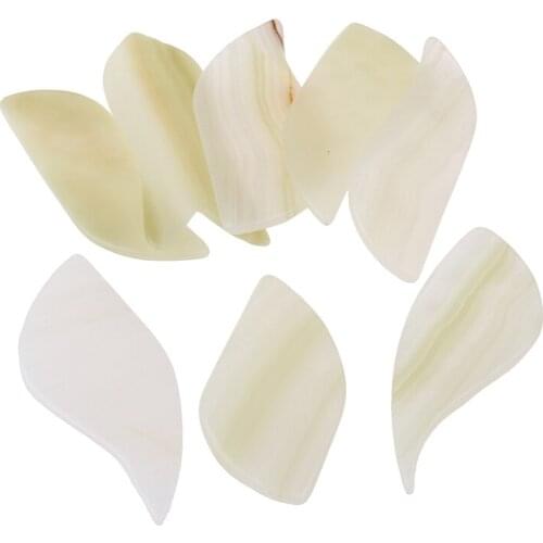 1pcNatural Transparent Jade Guasha Scraper Facial Gouache Massager Face Scraping Board Gua Sha Facial body Massage Relaxing Tool