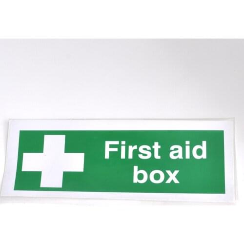 10 pcs safety signs First Aid Box Symbol Sign, Self-adhesive Sign of First Aid Box