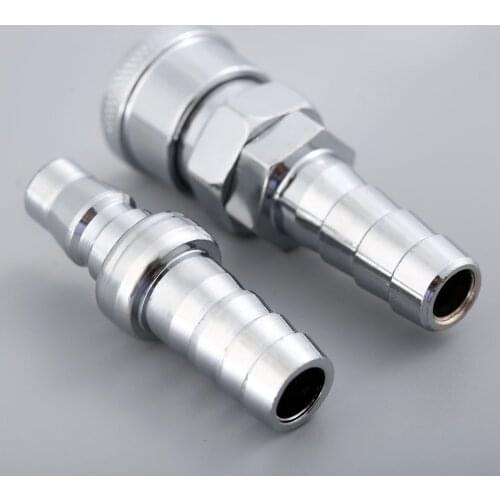 2pcs/kit SH40+PH40 Pneumatic Fitting Air Line Part Compressor Bayonet Iron Connector Quick Release Coupler 12mm Hose Enable Tool