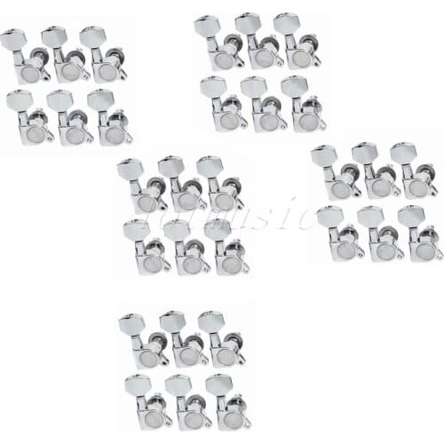 30pcs Right Chorme Inline Guitar String Machines Heads Tuning Pegs for Electric Guitar