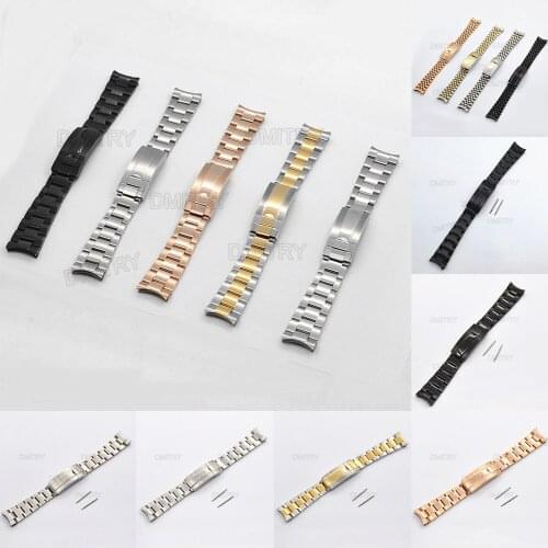 Watch Bracelet for Rolex Daytona Water Ghost Submariner Watch Accessories Band Chain 20mm 21mm Solid Stainless Steel Watch Strap