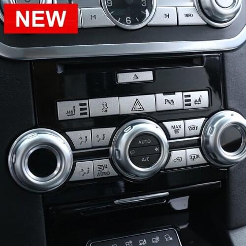 Alloy Car Central Control Air Conditioning Button Decorative Sequins For Land Rover Discovery 4 10-16 Range Rover Sport 10-13