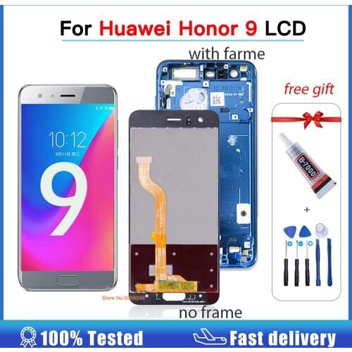 For Huawei Honor 9 Display With Frame 5.15" For Honor9 STF-L09 STF-AL10 STF-AL00 STF-TL10 LCD Display Touch Screen Digitizer